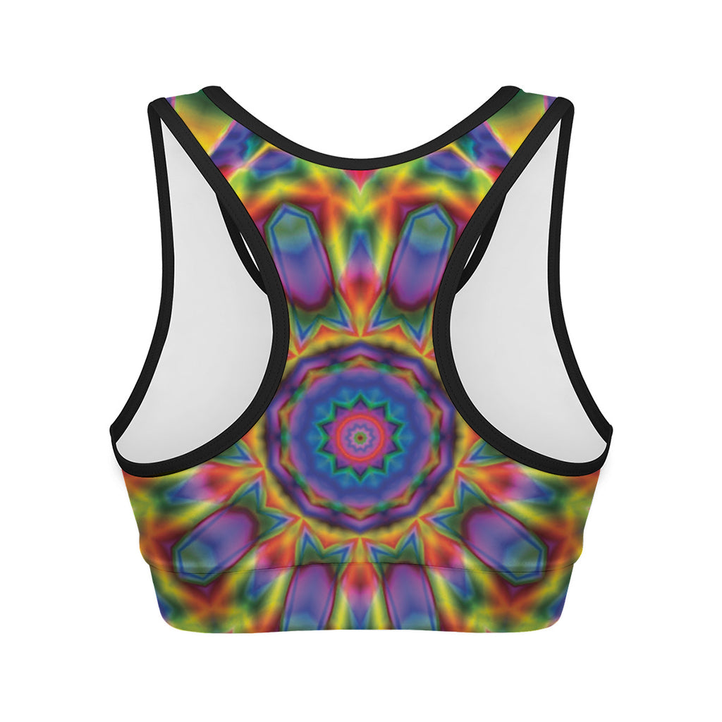 Boho Kaleidoscope Print Women's Sports Bra