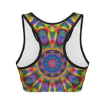 Boho Kaleidoscope Print Women's Sports Bra