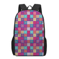 Boho Mandala Patchwork Pattern Print 17 Inch Backpack