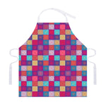 Boho Mandala Patchwork Pattern Print Adjustable Apron