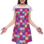 Boho Mandala Patchwork Pattern Print Adjustable Apron