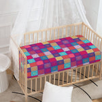 Boho Mandala Patchwork Pattern Print Baby Crib Sheet