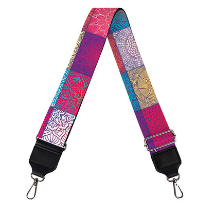 Boho Mandala Patchwork Pattern Print Bag Strap