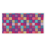 Boho Mandala Patchwork Pattern Print Beach Towel