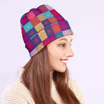 Boho Mandala Patchwork Pattern Print Beanie