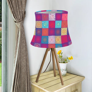 Boho Mandala Patchwork Pattern Print Bell Lamp Shade