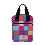 Boho Mandala Patchwork Pattern Print Bible Tote Bag