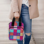 Boho Mandala Patchwork Pattern Print Bible Tote Bag