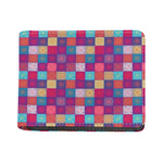 Boho Mandala Patchwork Pattern Print Bifold Wallet