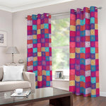 Boho Mandala Patchwork Pattern Print Blackout Grommet Curtains