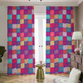 Boho Mandala Patchwork Pattern Print Dimout Pencil Pleat Curtains