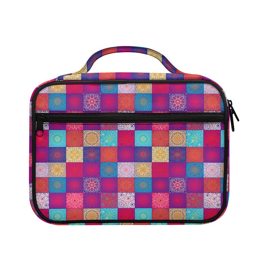Boho Mandala Patchwork Pattern Print Briefcase Bible Bag