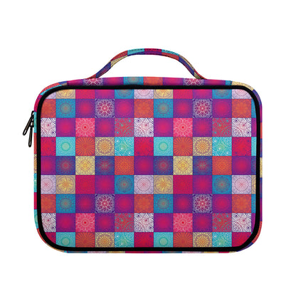 Boho Mandala Patchwork Pattern Print Briefcase Bible Bag