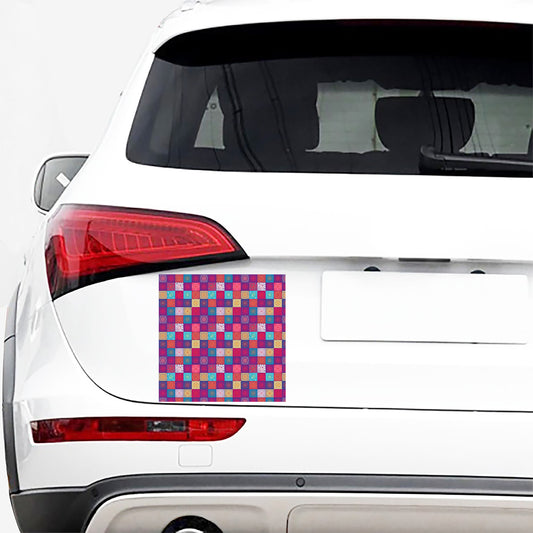 Boho Mandala Patchwork Pattern Print Car Sticker