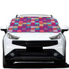 Boho Mandala Patchwork Pattern Print Car Windshield Snow Cover