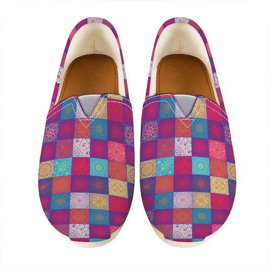 Boho Mandala Patchwork Pattern Print Casual Shoes