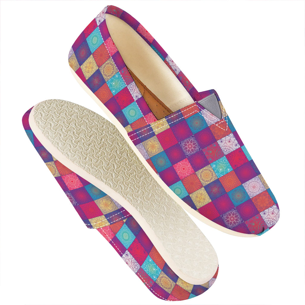 Boho Mandala Patchwork Pattern Print Casual Shoes