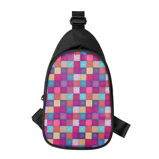 Boho Mandala Patchwork Pattern Print Chest Bag