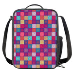 Boho Mandala Patchwork Pattern Print Crossbody Lunch Bag