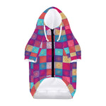 Boho Mandala Patchwork Pattern Print Dog Zip Up Hoodie