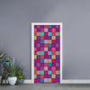 Boho Mandala Patchwork Pattern Print Door Sticker