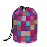 Boho Mandala Patchwork Pattern Print Drawstring Makeup Bag