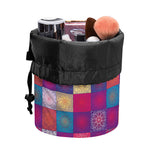 Boho Mandala Patchwork Pattern Print Drawstring Makeup Bag