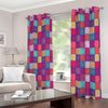 Boho Mandala Patchwork Pattern Print Extra Wide Grommet Curtains