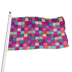 Boho Mandala Patchwork Pattern Print Flag