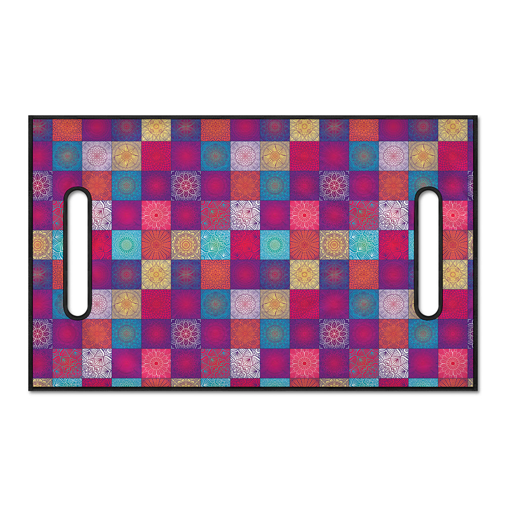 Boho Mandala Patchwork Pattern Print Golf Cart Seat Cover
