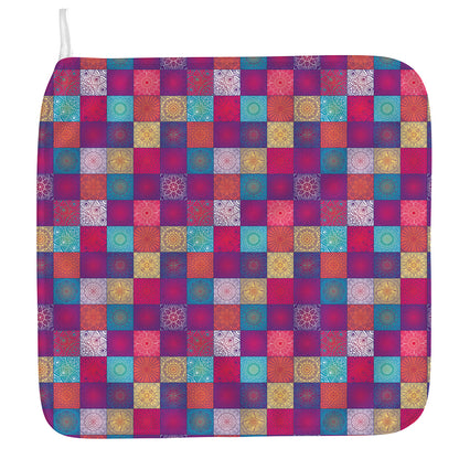 Boho Mandala Patchwork Pattern Print Hand Towel