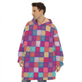 Boho Mandala Patchwork Pattern Print Hoodie Blanket