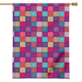 Boho Mandala Patchwork Pattern Print House Flag