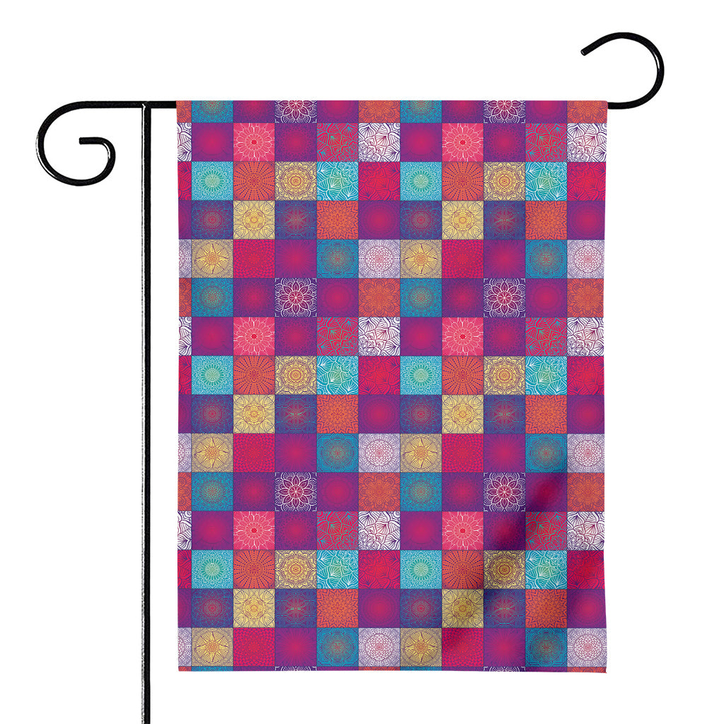 Boho Mandala Patchwork Pattern Print House Flag