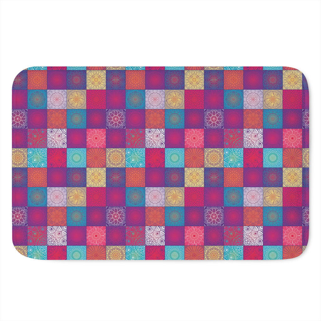 Boho Mandala Patchwork Pattern Print Indoor Door Mat