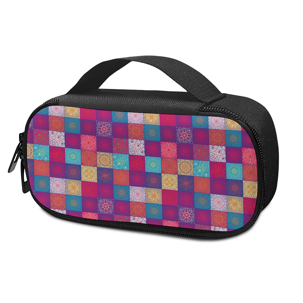 Boho Mandala Patchwork Pattern Print Insulin Cooler Travel Case
