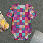 Boho Mandala Patchwork Pattern Print Men's Bodysuit