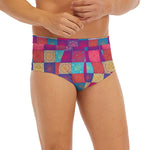 Boho Mandala Patchwork Pattern Print Men's Briefs