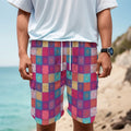 Boho Mandala Patchwork Pattern Print Men's Cargo Shorts