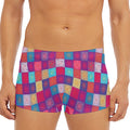 Boho Mandala Patchwork Pattern Print Men's Short Boxer Briefs