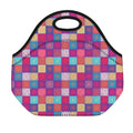 Boho Mandala Patchwork Pattern Print Neoprene Lunch Bag