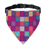 Boho Mandala Patchwork Pattern Print Over The Collar Dog Bandana