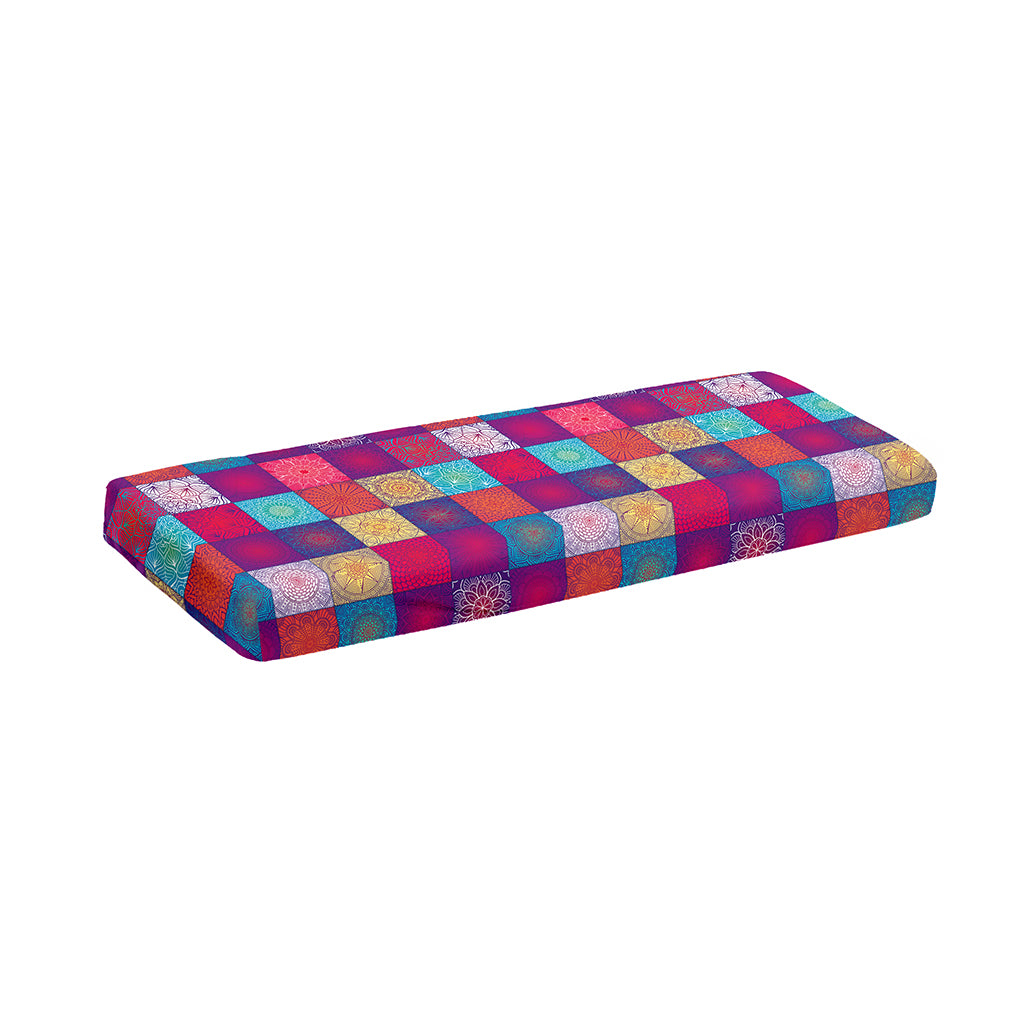Boho Mandala Patchwork Pattern Print Piano Keyboard Cover