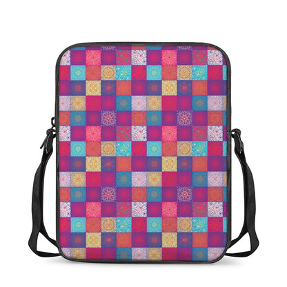 Boho Mandala Patchwork Pattern Print Rectangular Crossbody Bag