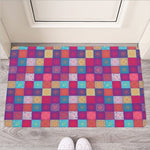 Boho Mandala Patchwork Pattern Print Rubber Doormat