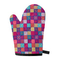 Boho Mandala Patchwork Pattern Print Single Oven Mitt