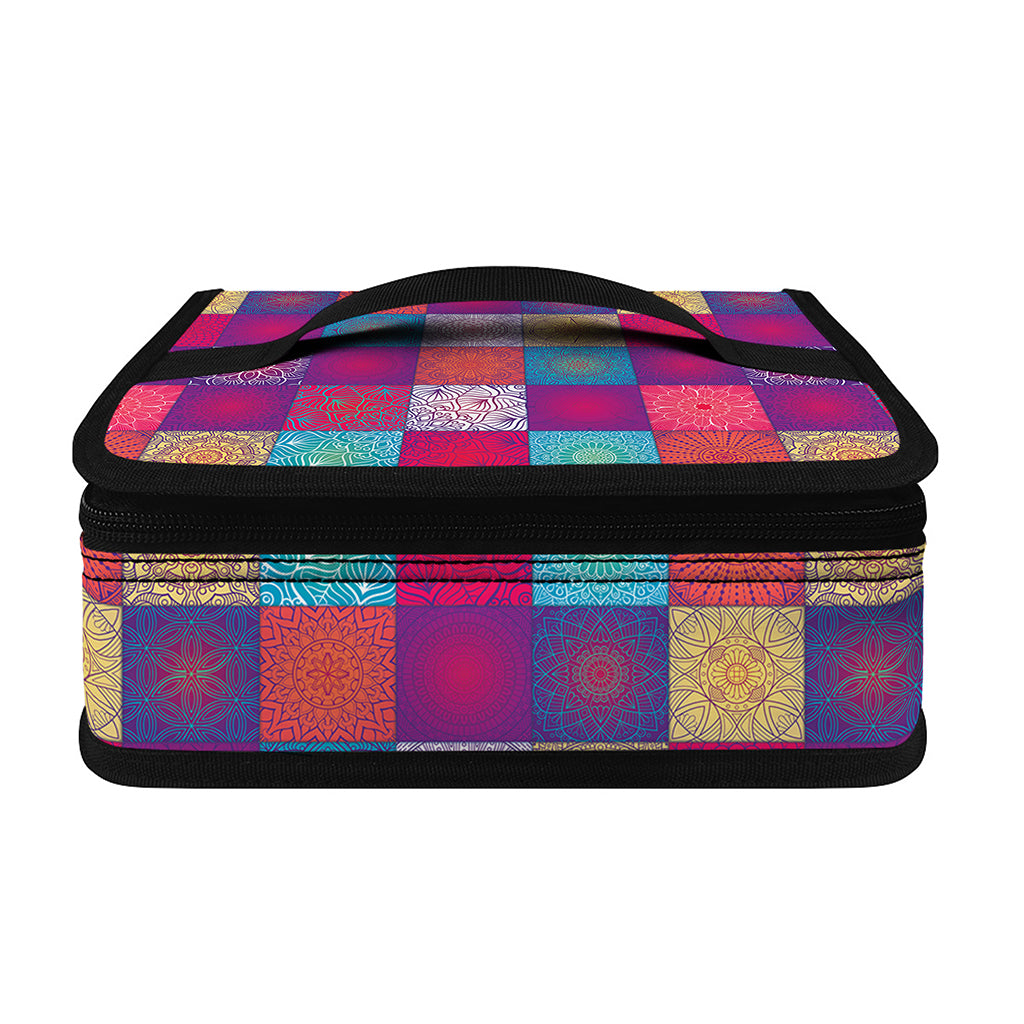 Boho Mandala Patchwork Pattern Print Small Lunch Bag