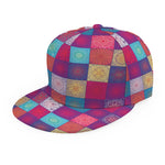 Boho Mandala Patchwork Pattern Print Snapback Cap