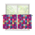 Boho Mandala Patchwork Pattern Print Tier Curtains