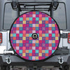 Boho Mandala Patchwork Pattern Print Tire Cover With Camera Hole